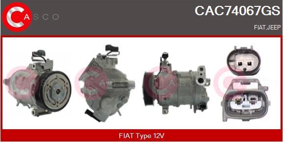 Casco CAC74067GS - Compressore, Climatizzatore www.autoricambi360.it