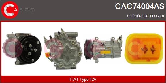 Casco CAC74004AS - Compressore, Climatizzatore www.autoricambi360.it