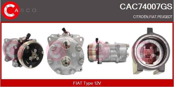 Casco CAC74007GS - Compressore, Climatizzatore www.autoricambi360.it
