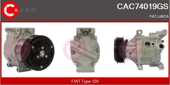 Casco CAC74019GS - Compressore, Climatizzatore www.autoricambi360.it