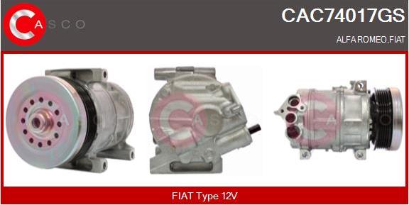 Casco CAC74017GS - Compressore, Climatizzatore www.autoricambi360.it