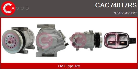 Casco CAC74017RS - Compressore, Climatizzatore www.autoricambi360.it