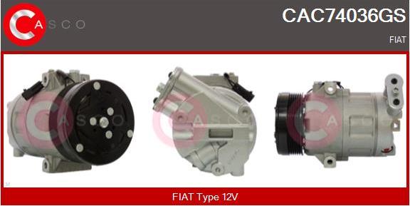 Casco CAC74036GS - Compressore, Climatizzatore www.autoricambi360.it