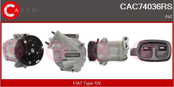 Casco CAC74036RS - Compressore, Climatizzatore www.autoricambi360.it