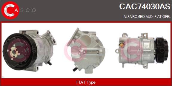 Casco CAC74030AS - Compressore, Climatizzatore www.autoricambi360.it
