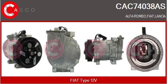 Casco CAC74038AS - Compressore, Climatizzatore www.autoricambi360.it