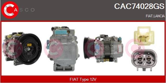 Casco CAC74028GS - Compressore, Climatizzatore www.autoricambi360.it