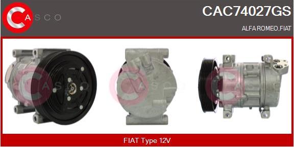 Casco CAC74027GS - Compressore, Climatizzatore www.autoricambi360.it