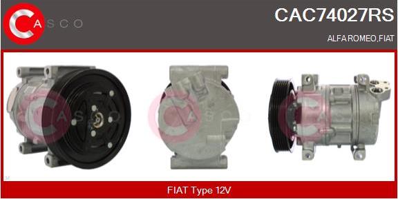 Casco CAC74027RS - Compressore, Climatizzatore www.autoricambi360.it