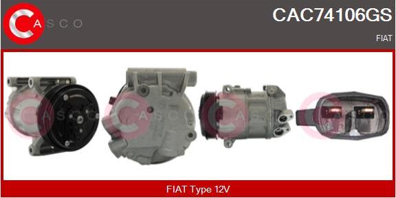 Casco CAC74106GS - Compressore, Climatizzatore www.autoricambi360.it