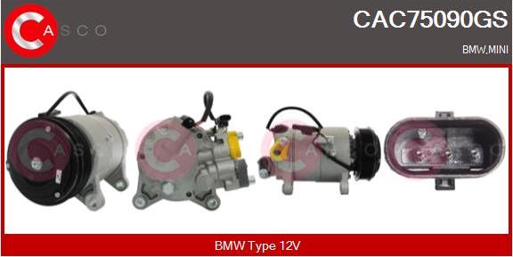 Casco CAC75090GS - Compressore, Climatizzatore www.autoricambi360.it