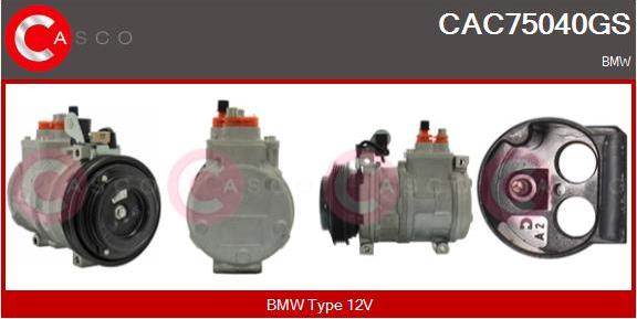 Casco CAC75040GS - Compressore, Climatizzatore www.autoricambi360.it