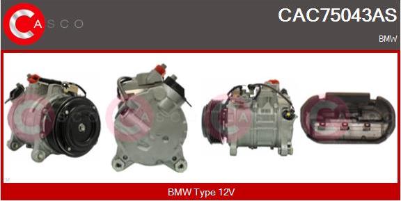 Casco CAC75043AS - Compressore, Climatizzatore www.autoricambi360.it
