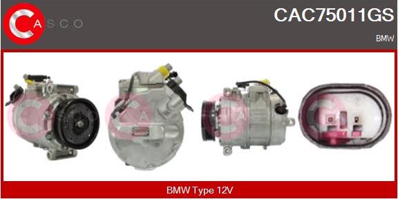 Casco CAC75011GS - Compressore, Climatizzatore www.autoricambi360.it