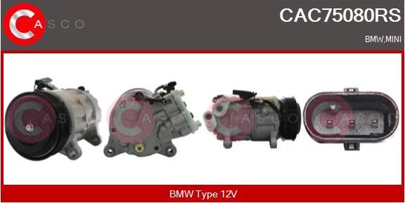Casco CAC75080RS - Compressore, Climatizzatore www.autoricambi360.it