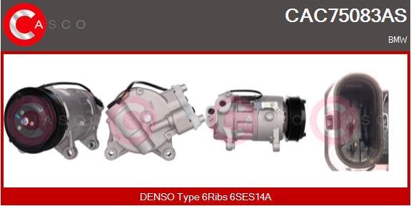 Casco CAC75083AS - Compressore, Climatizzatore www.autoricambi360.it
