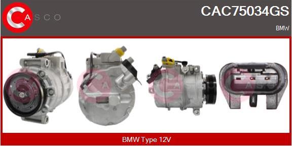 Casco CAC75034GS - Compressore, Climatizzatore www.autoricambi360.it