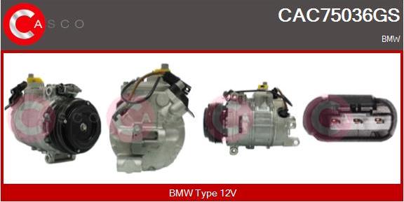 Casco CAC75036GS - Compressore, Climatizzatore www.autoricambi360.it