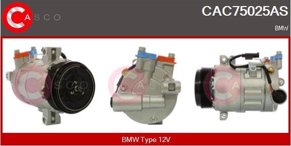 Casco CAC75025AS - Compressore, Climatizzatore www.autoricambi360.it