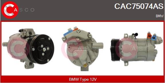 Casco CAC75074AS - Compressore, Climatizzatore www.autoricambi360.it