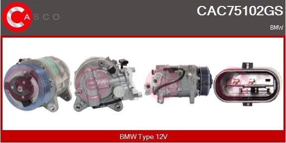 Casco CAC75102GS - Compressore, Climatizzatore www.autoricambi360.it