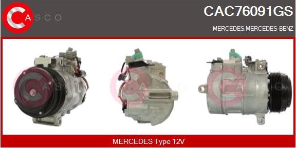 Casco CAC76091GS - Compressore, Climatizzatore www.autoricambi360.it