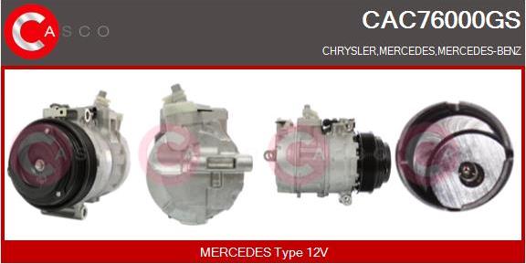 Casco CAC76000GS - Compressore, Climatizzatore www.autoricambi360.it