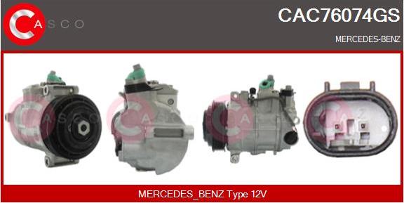 Casco CAC76074GS - Compressore, Climatizzatore www.autoricambi360.it