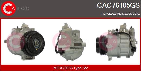 Casco CAC76105GS - Compressore, Climatizzatore www.autoricambi360.it