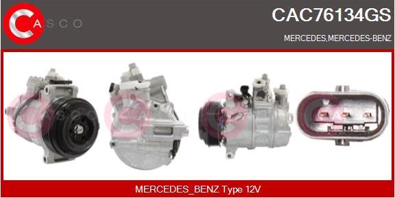 Casco CAC76134GS - Compressore, Climatizzatore www.autoricambi360.it