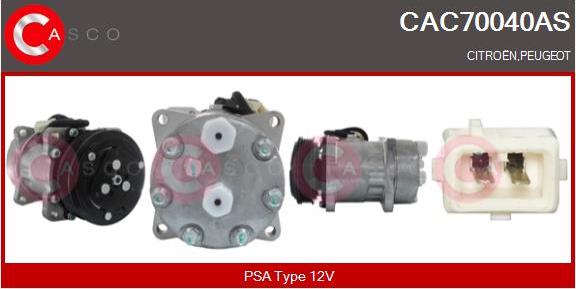 Casco CAC70040AS - Compressore, Climatizzatore www.autoricambi360.it