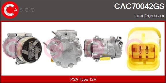 Casco CAC70042GS - Compressore, Climatizzatore www.autoricambi360.it