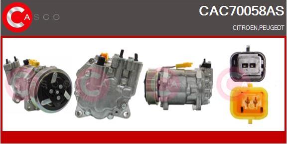 Casco CAC70058AS - Compressore, Climatizzatore www.autoricambi360.it
