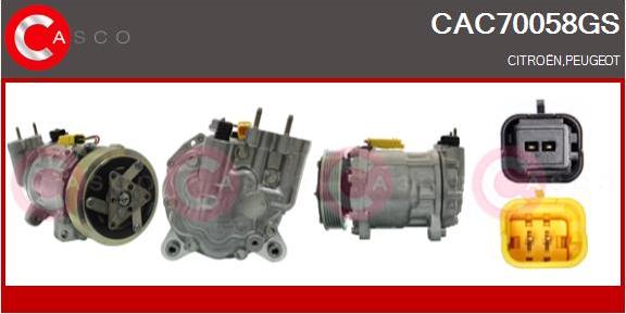 Casco CAC70058GS - Compressore, Climatizzatore www.autoricambi360.it