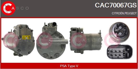 Casco CAC70067GS - Compressore, Climatizzatore www.autoricambi360.it