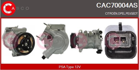 Casco CAC70004AS - Compressore, Climatizzatore www.autoricambi360.it