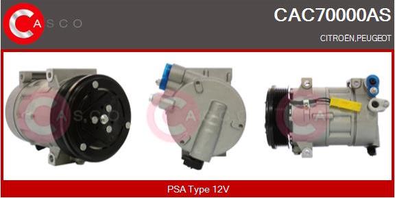 Casco CAC70000AS - Compressore, Climatizzatore www.autoricambi360.it
