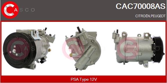 Casco CAC70008AS - Compressore, Climatizzatore www.autoricambi360.it