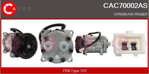 Casco CAC70002AS - Compressore, Climatizzatore www.autoricambi360.it