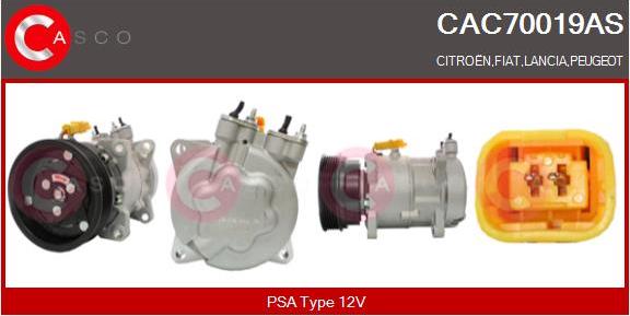 Casco CAC70019AS - Compressore, Climatizzatore www.autoricambi360.it