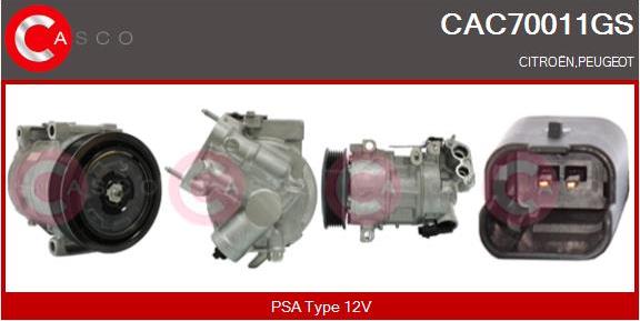 Casco CAC70011GS - Compressore, Climatizzatore www.autoricambi360.it