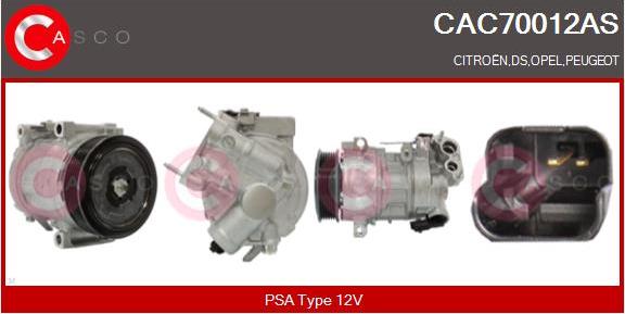 Casco CAC70012AS - Compressore, Climatizzatore www.autoricambi360.it