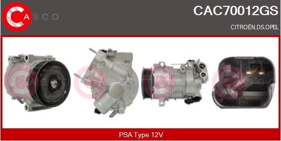 Casco CAC70012GS - Compressore, Climatizzatore www.autoricambi360.it