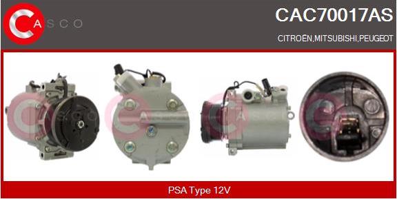 Casco CAC70017AS - Compressore, Climatizzatore www.autoricambi360.it