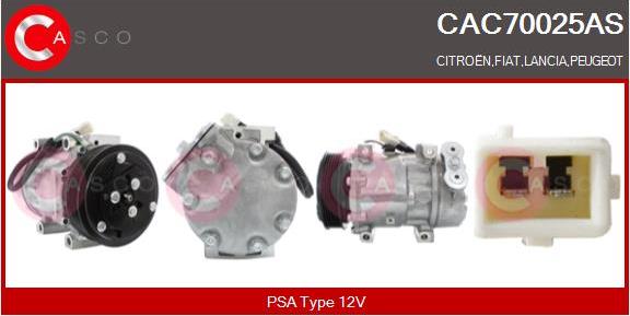 Casco CAC70025AS - Compressore, Climatizzatore www.autoricambi360.it