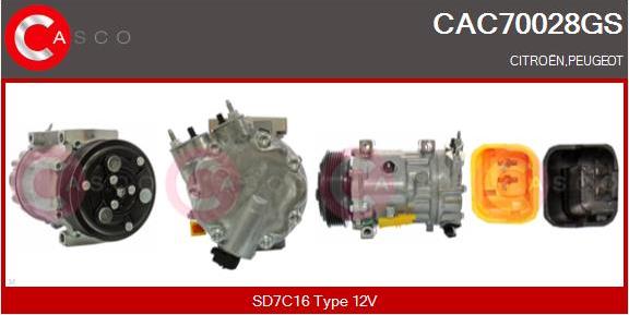 Casco CAC70028GS - Compressore, Climatizzatore www.autoricambi360.it