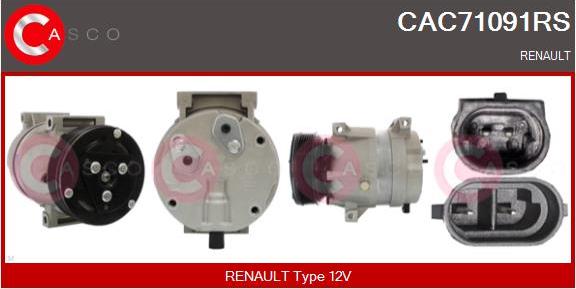 Casco CAC71091RS - Compressore, Climatizzatore www.autoricambi360.it