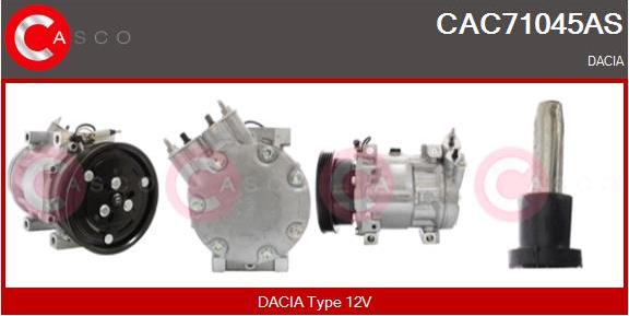Casco CAC71045AS - Compressore, Climatizzatore www.autoricambi360.it