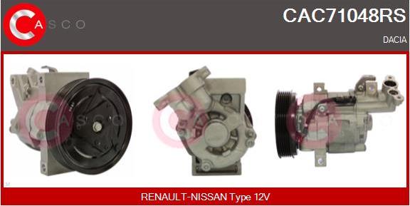 Casco CAC71048RS - Compressore, Climatizzatore www.autoricambi360.it