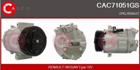 Casco CAC71051GS - Compressore, Climatizzatore www.autoricambi360.it